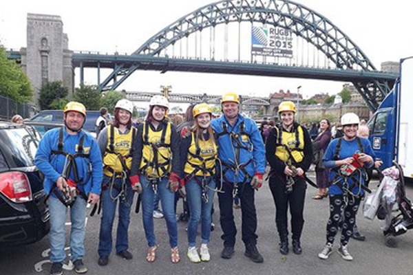 Flying across the Tyne for Cats Protection