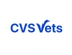 Logo that says 'CVS Vets' in blue font. The V looks like an animal tail.