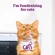 A ginger-and-white cat with the text 'I'm fundraising for cats. Fundraising in aid of' and the Cats Protection logo
