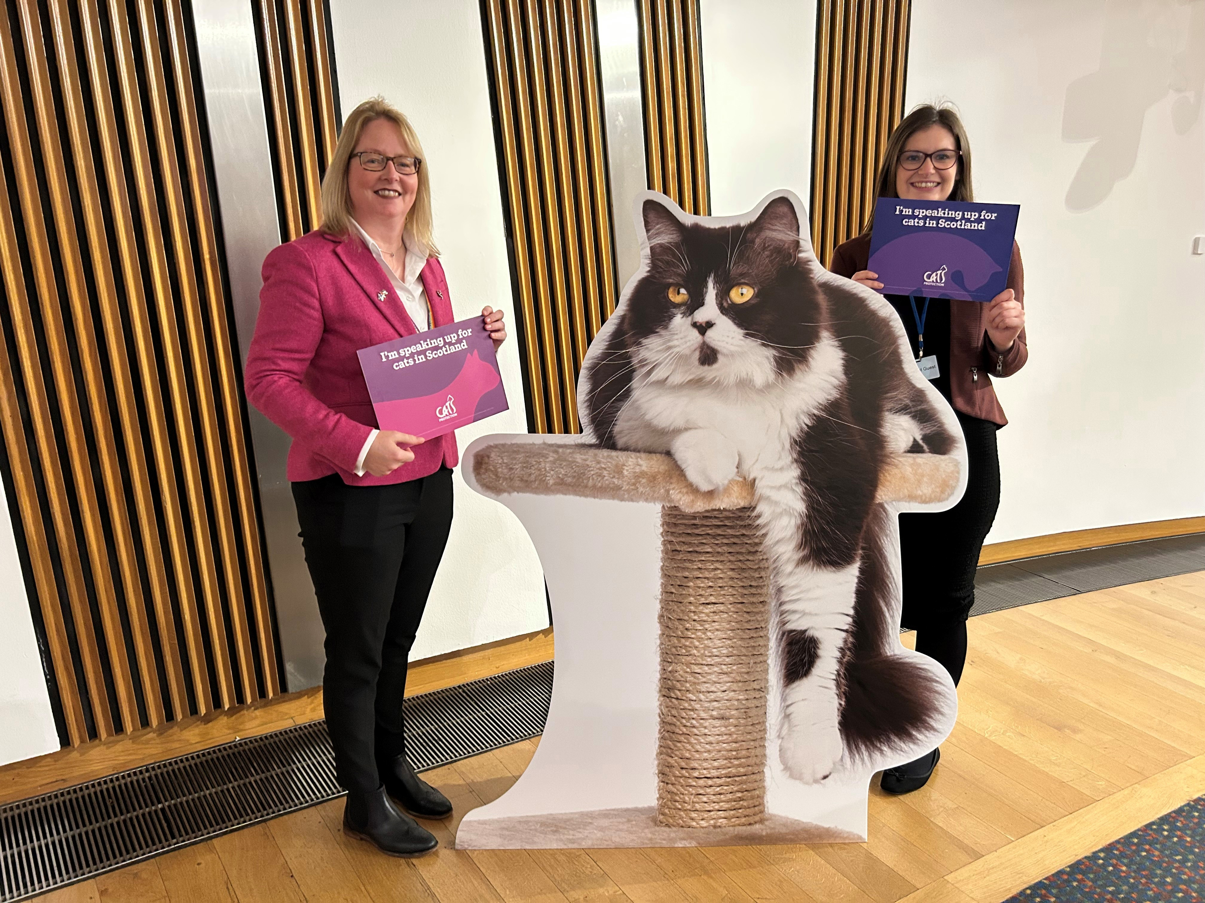 Cats Protection champions cat welfare in Holyrood reception
