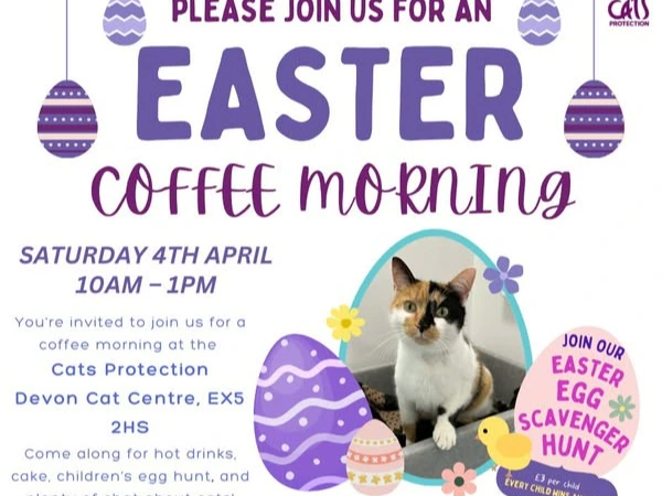 Easter Coffee Morning at Devon Cat Centre