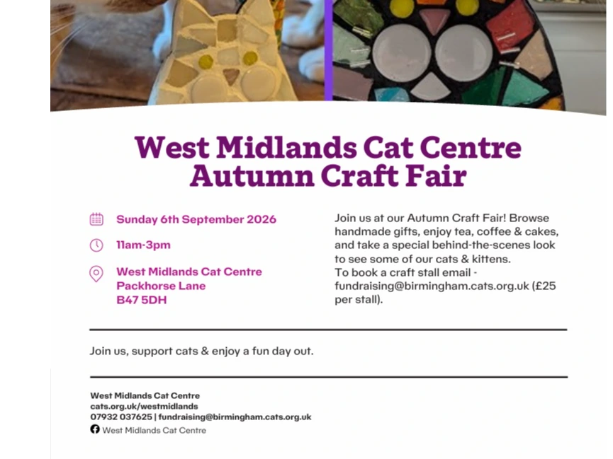 Craft Fair at West Midlands Cat Centre